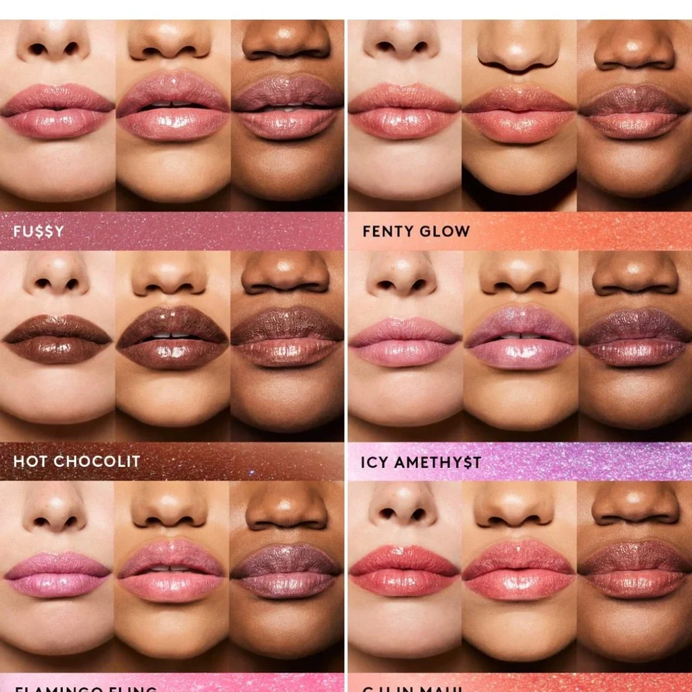 BNWT Fenty Gloss Bomb Stix High-Shimmer Gloss Stick in Icy Amethy$t 04